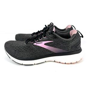 Brooks Transcend 8 Running Shoes Women’s Size 8 Black Pink Mesh Stability